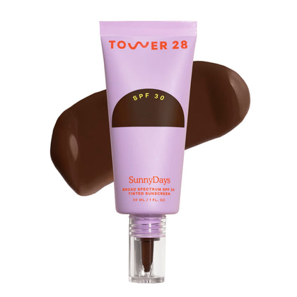 Tower 28 SunnyDays SPF 30 Tinted Sunscreen Foundation Shade 65 front view