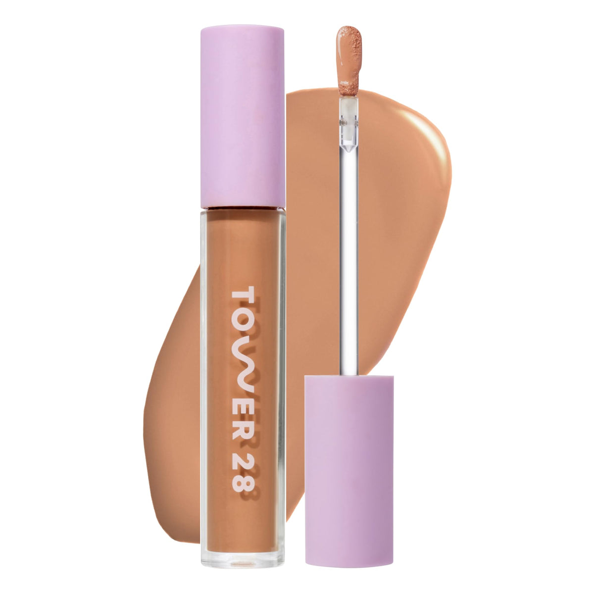 Tower 28 Swipe Serum Hydrating Concealer 12.5 Tan/Pink front view