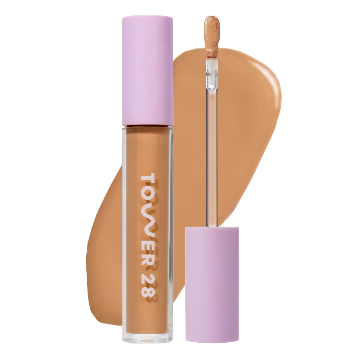 Tower 28 Swipe Serum Hydrating Concealer 12 Tan front view