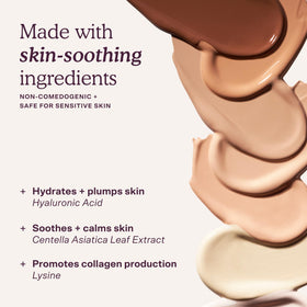 Tower 28 Swipe Serum Hydrating Concealer 16 Deep/Neutral with makeup brushes