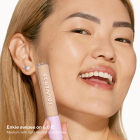 Tower 28 Swipe Serum Hydrating Concealer 6.0 swatched on skin