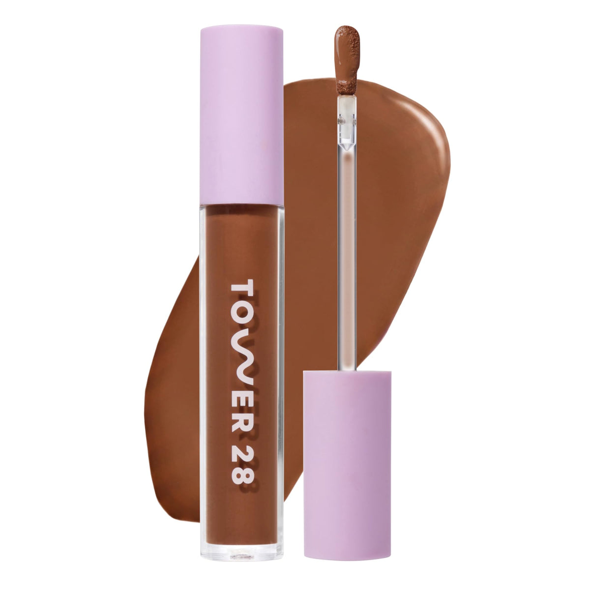 Tower 28 Swipe Serum Hydrating Concealer front view in Deep/Warm shade