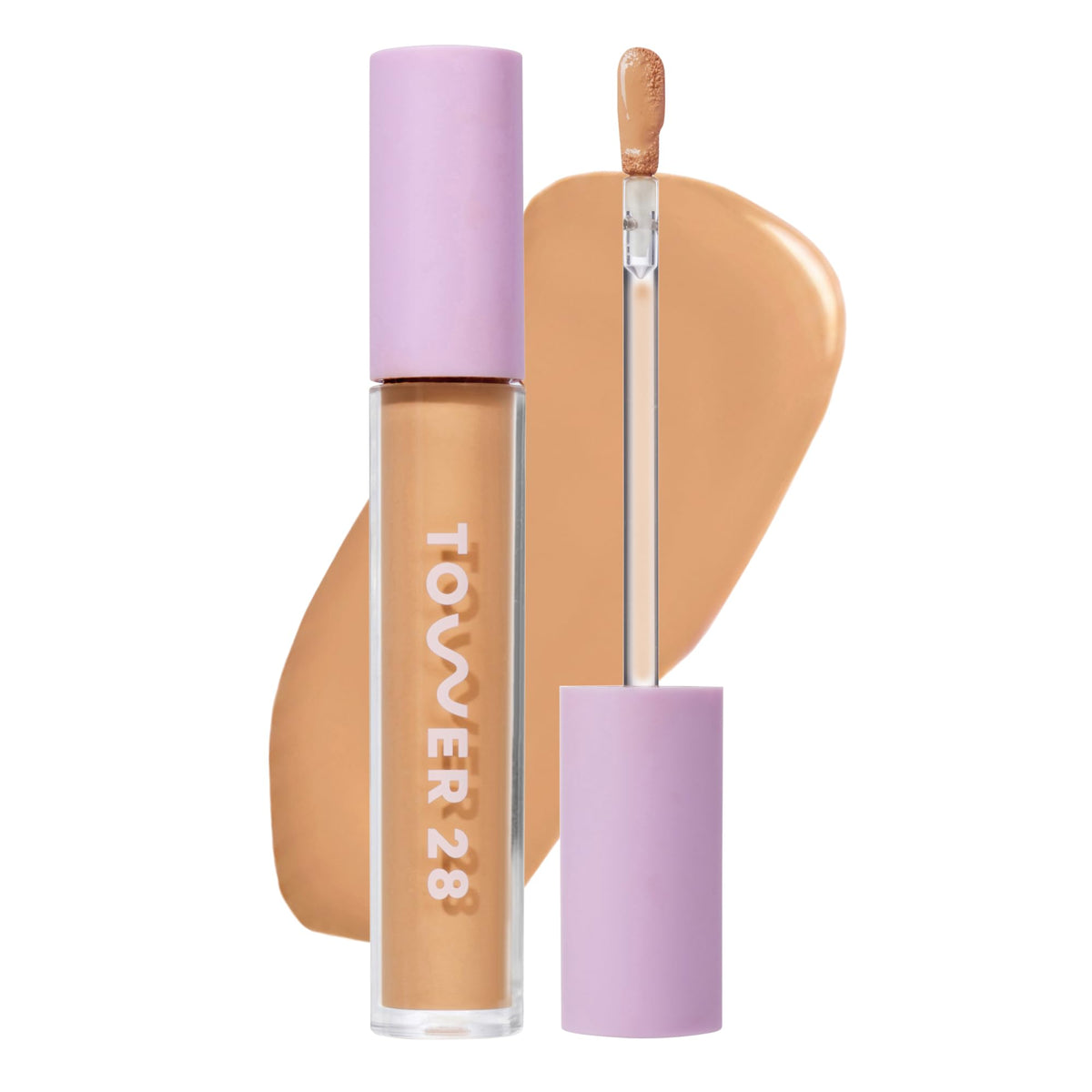 Tower 28 Swipe Serum Hydrating Concealer front view in shade 11 Tan/Medium Warm