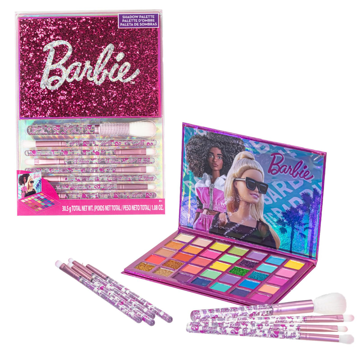 Townley Girl Barbie 35-well eyeshadow palette front view