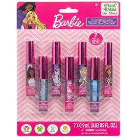 Townley Girl Barbie Lip Gloss Set front view with all glosses