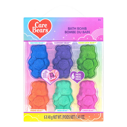 Townley Girl Care Bears Bath Bomb Set front view with 6 bubblegum scented bombs
