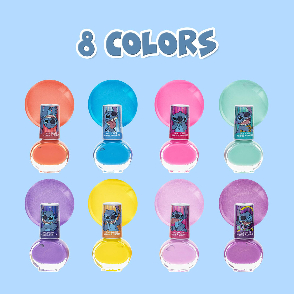 Townley Girl Disney Stitch Nail Polish Gift Kit packaging front view