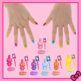 Townley Girl Hello Kitty nail polish with bubble gum scent label
