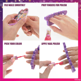 Townley Girl nail polish set with toe spacers and nail file included