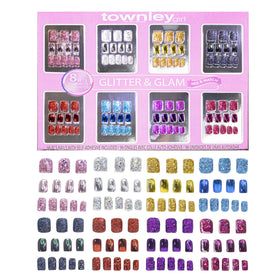 Townley Girl Press-On Nails Set 96-Piece Metallic front view
