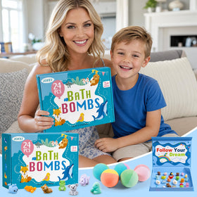 Toy storage box included with JOFEI bath bombs