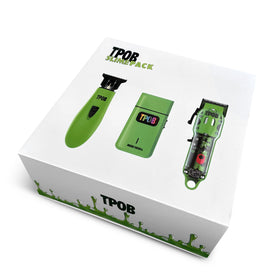 TPOB Barber Hair Clippers Set showing steel blades