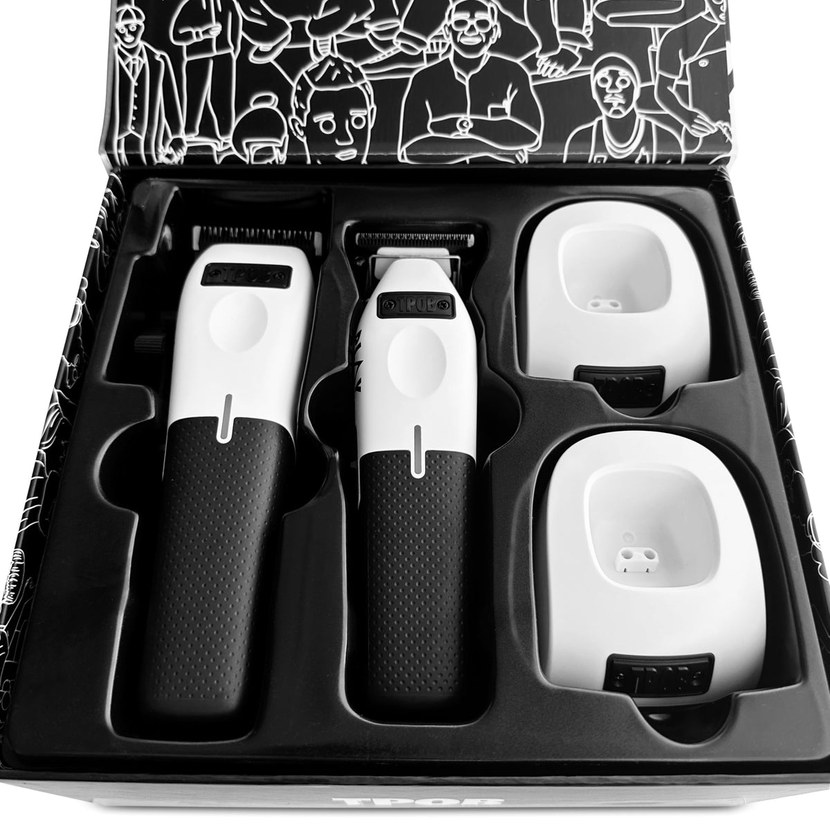 TPOB Barber Hair Clippers showing dual speed settings