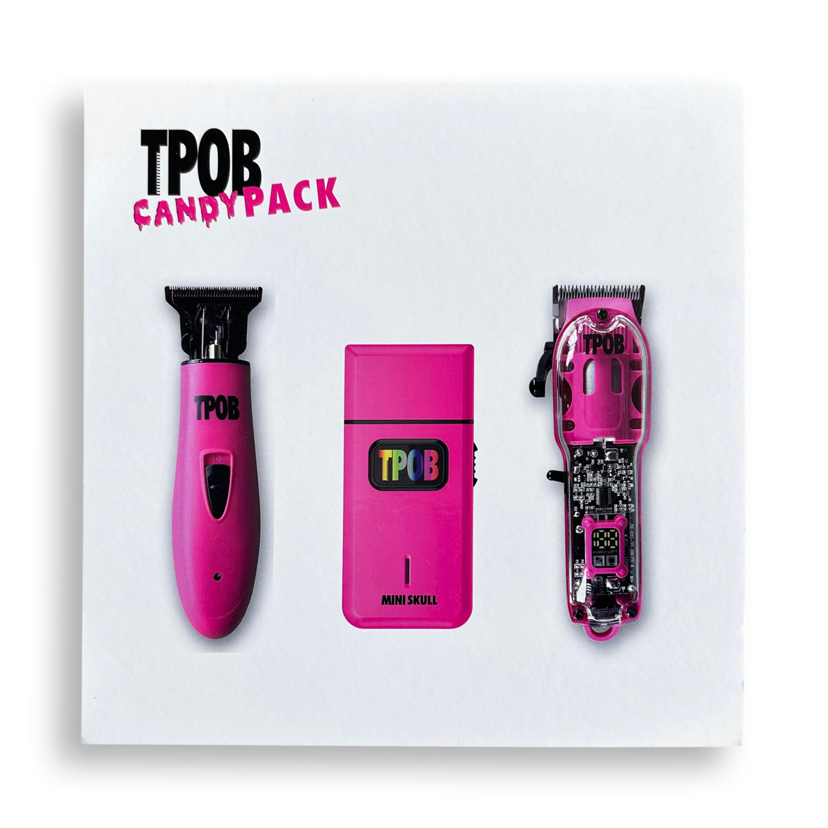 TPOB Clipper Trimmer and Shaver set displayed together