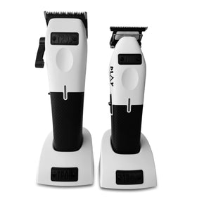 TPOB clippers with charging base and guide combs