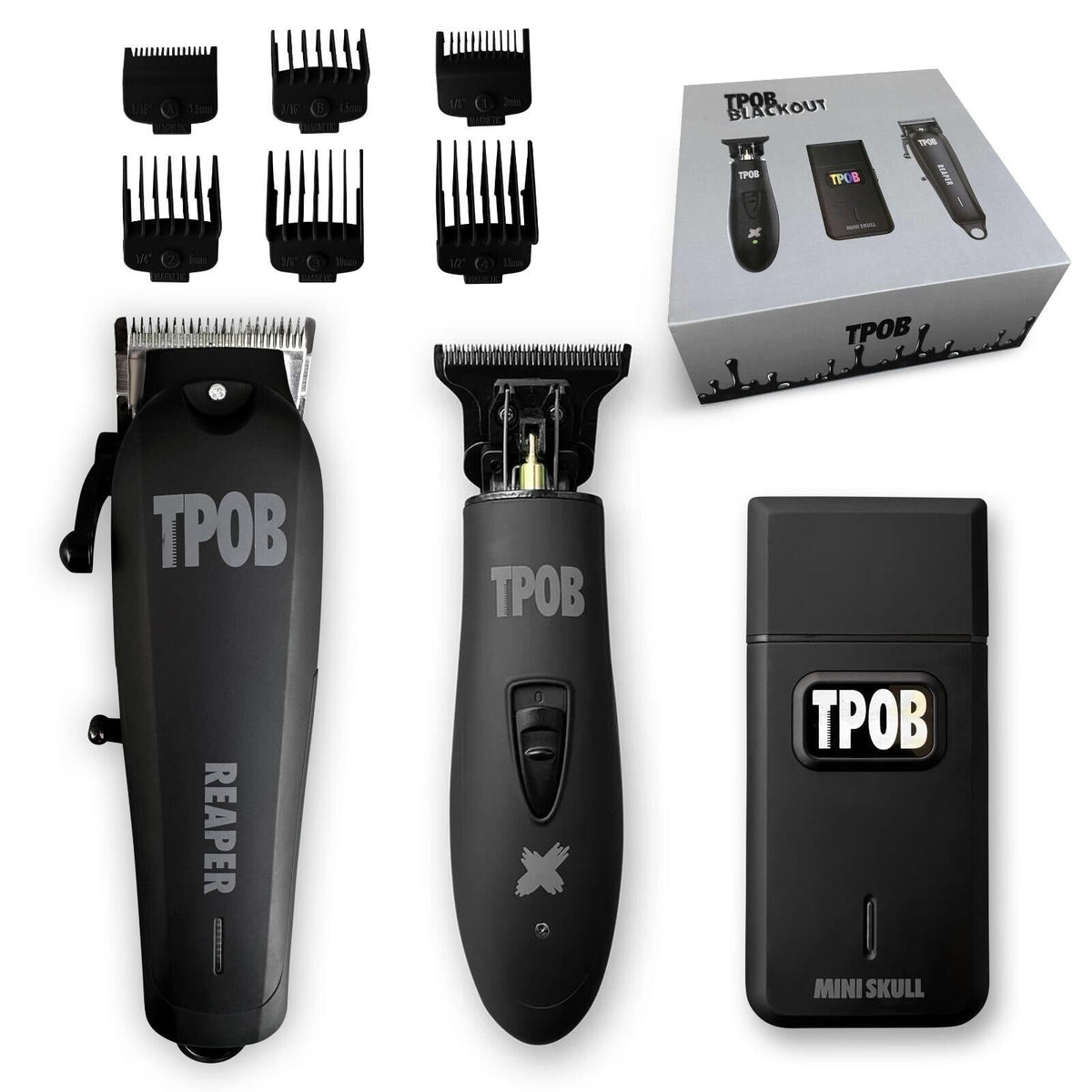 TPOB Hair Clippers Trimmer Shaver Set with matte case