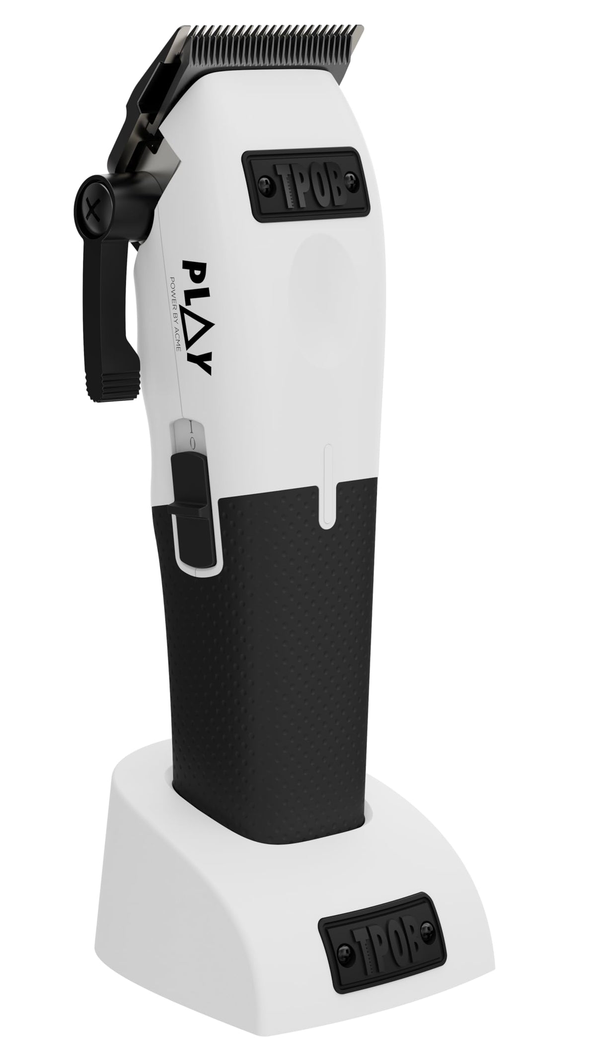 TPOB Play Barber Hair Clippers close-up of rubber grips