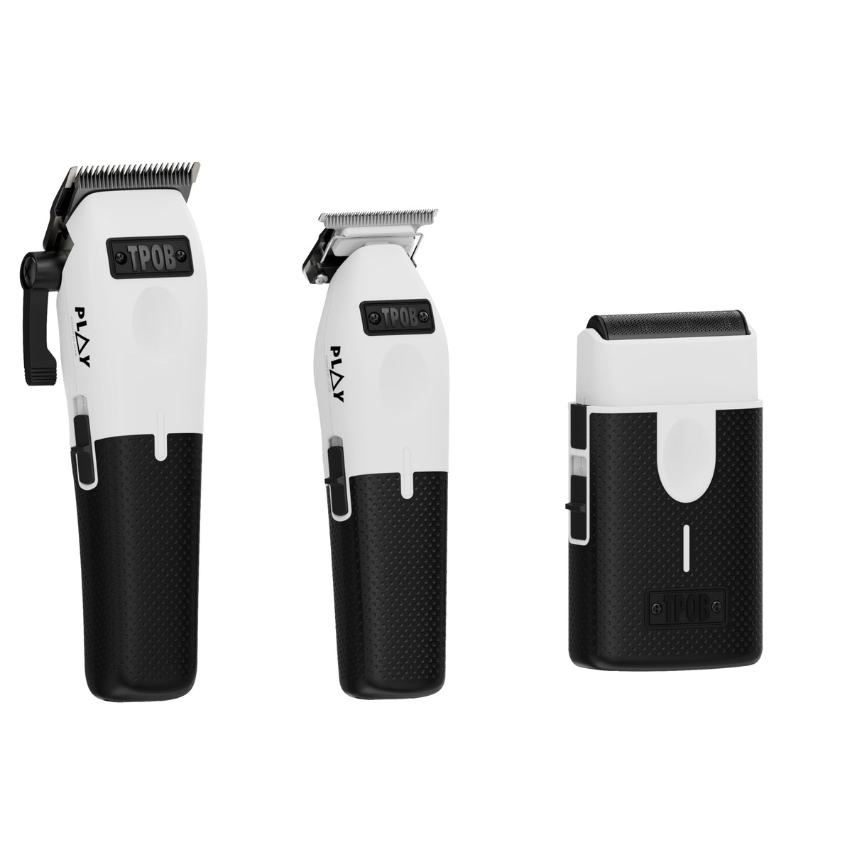 TPOB Play Barber Hair Clippers showing rubber grip