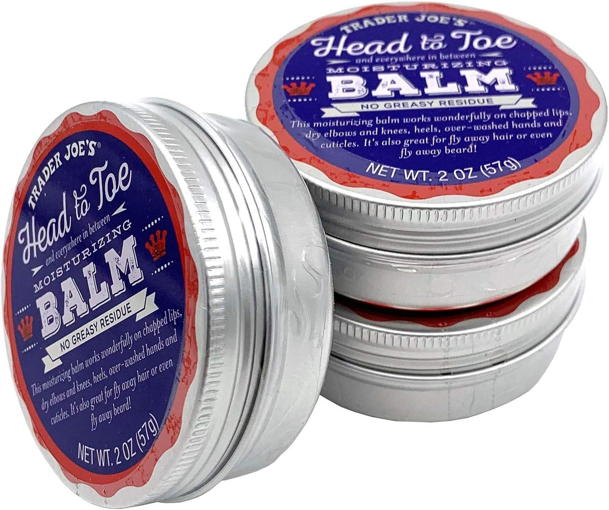 Trader Joe's Head to Toe Moisturizing Balm 3-Pack front view