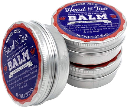 Trader Joe's Head to Toe Moisturizing Balm 3-Pack front view