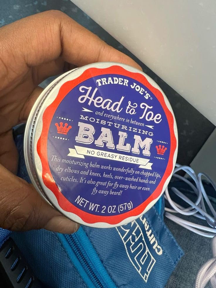 Trader Joe's moisturizing balm for taming flyaway hair