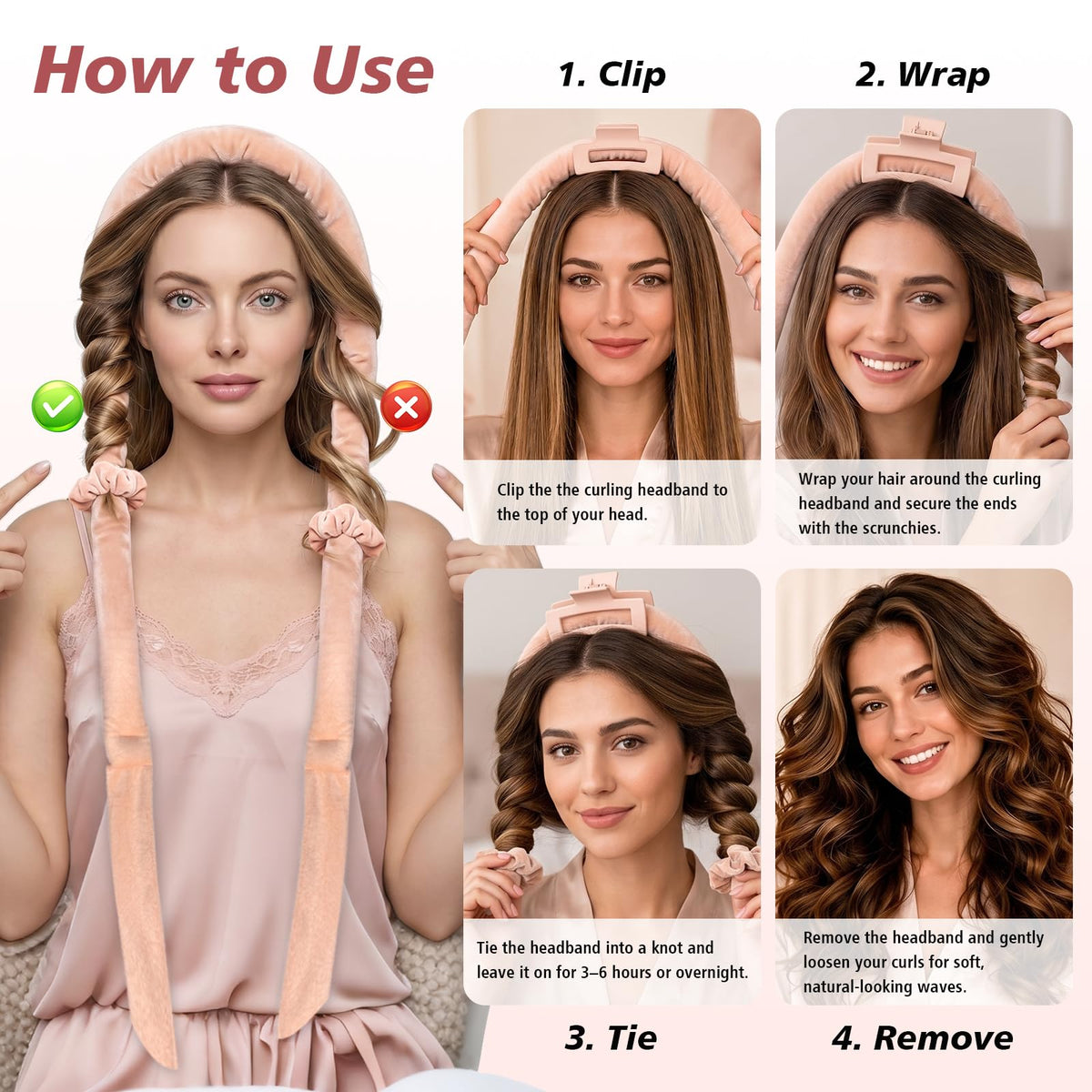 Travel bag for Gwabee heatless curlers set