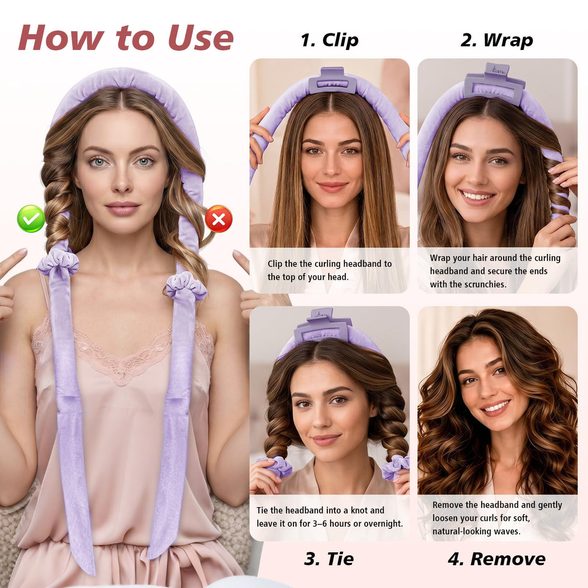 Travel bag included with Gwabee heatless curlers