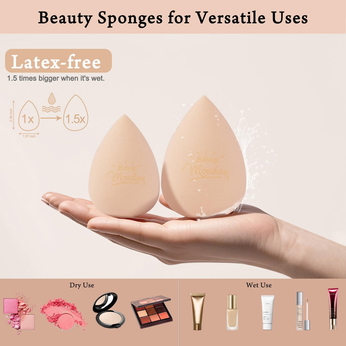 Travel case for Real Perfection makeup sponge set