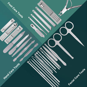 Travel case of Andrea manicure set with zipper