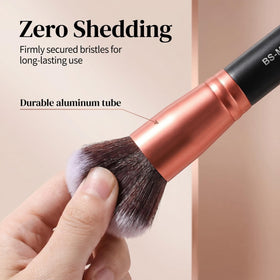 Travel-friendly BS-MALL makeup brushes set in stylish case