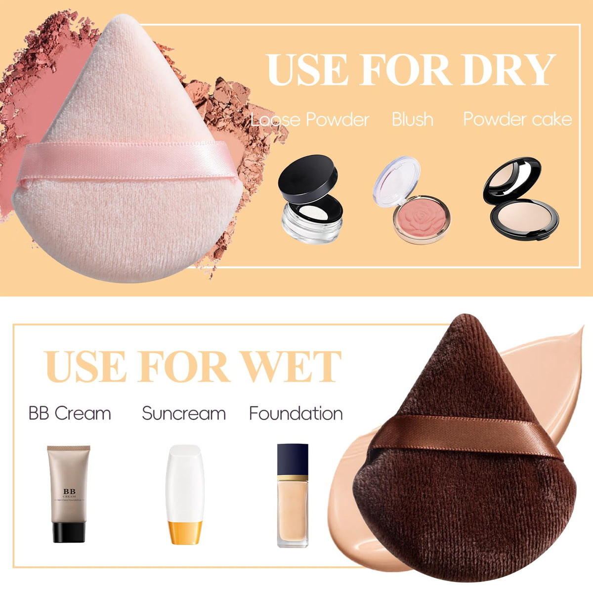 Travel-friendly makeup brush case with BS-MALL logo