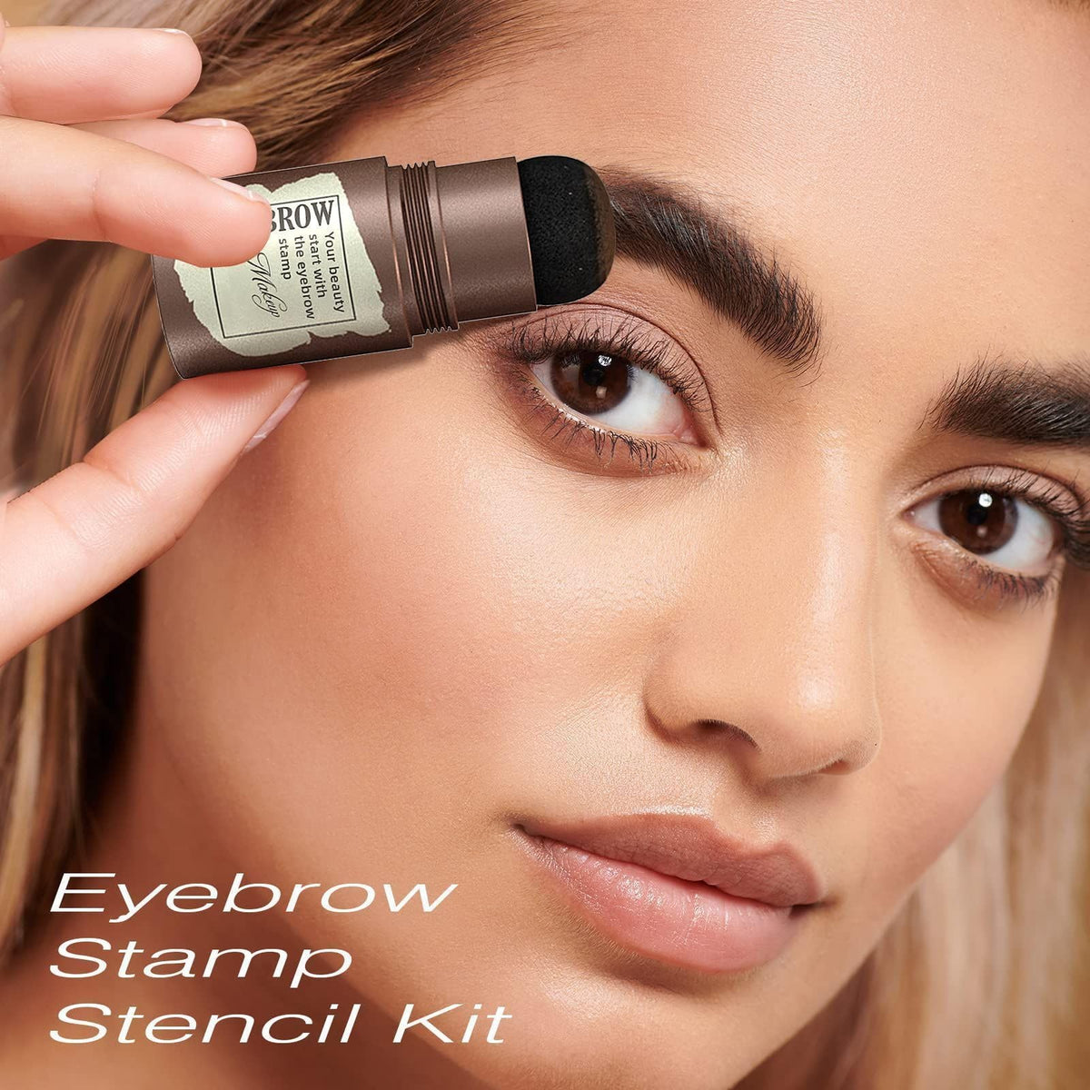 Travel-friendly size of the eyebrow stamp kit