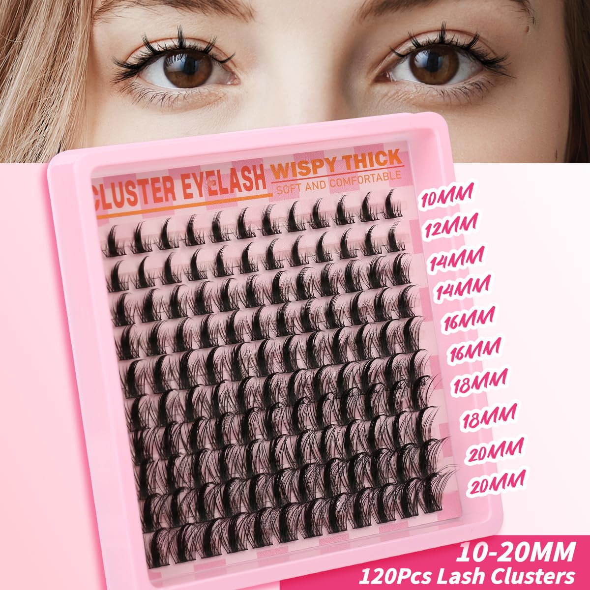 Travel-friendly storage of Himirell lash clusters kit