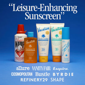 Travel-friendly VACATION Mini Classic SPF 50 Sunscreen Lotion pack
