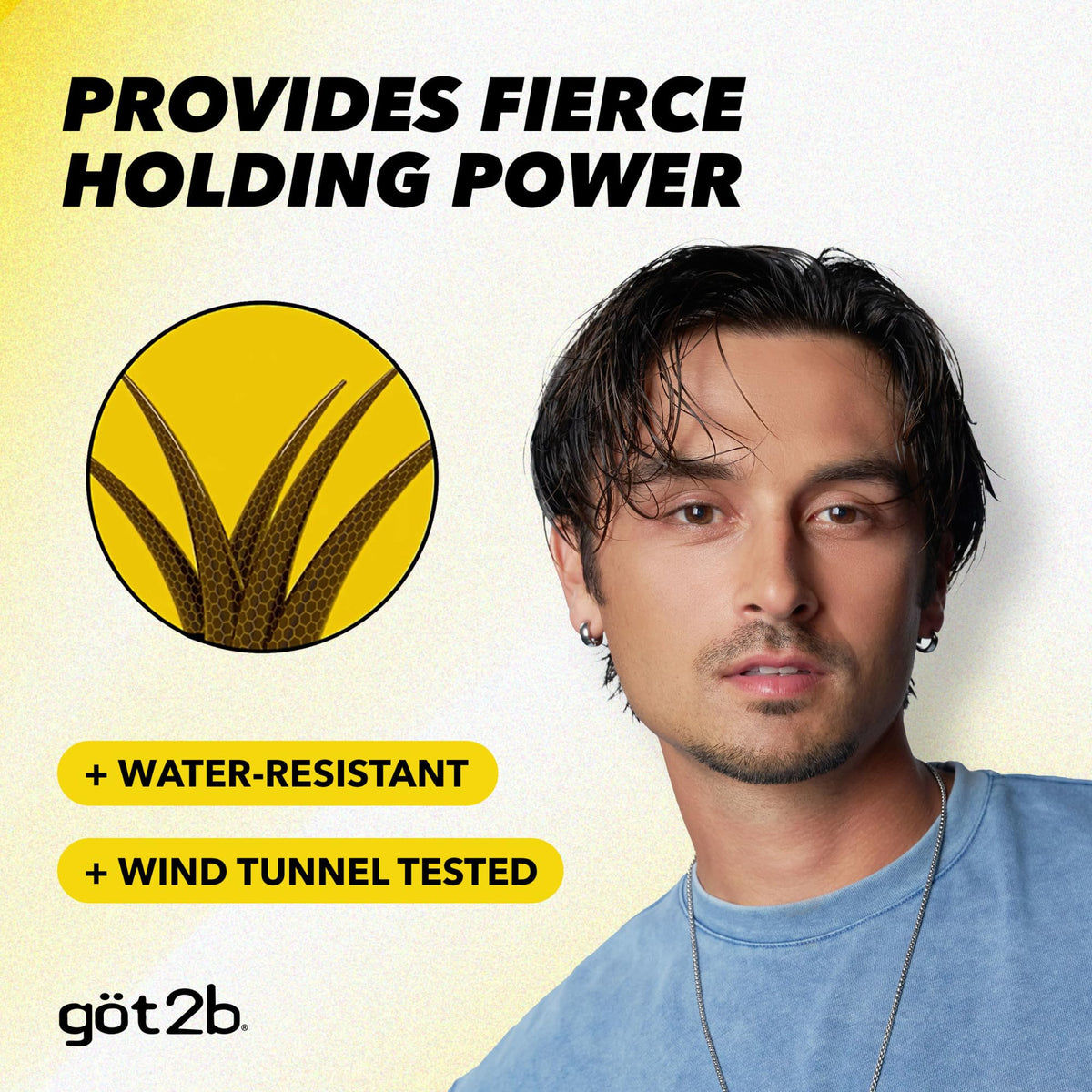 Travel size Got2B Glued Styling Spiking Hair Gel 1.25 oz tube