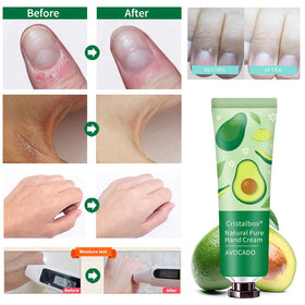 Travel-sized CRISTALBOX hand lotion tubes in a purse