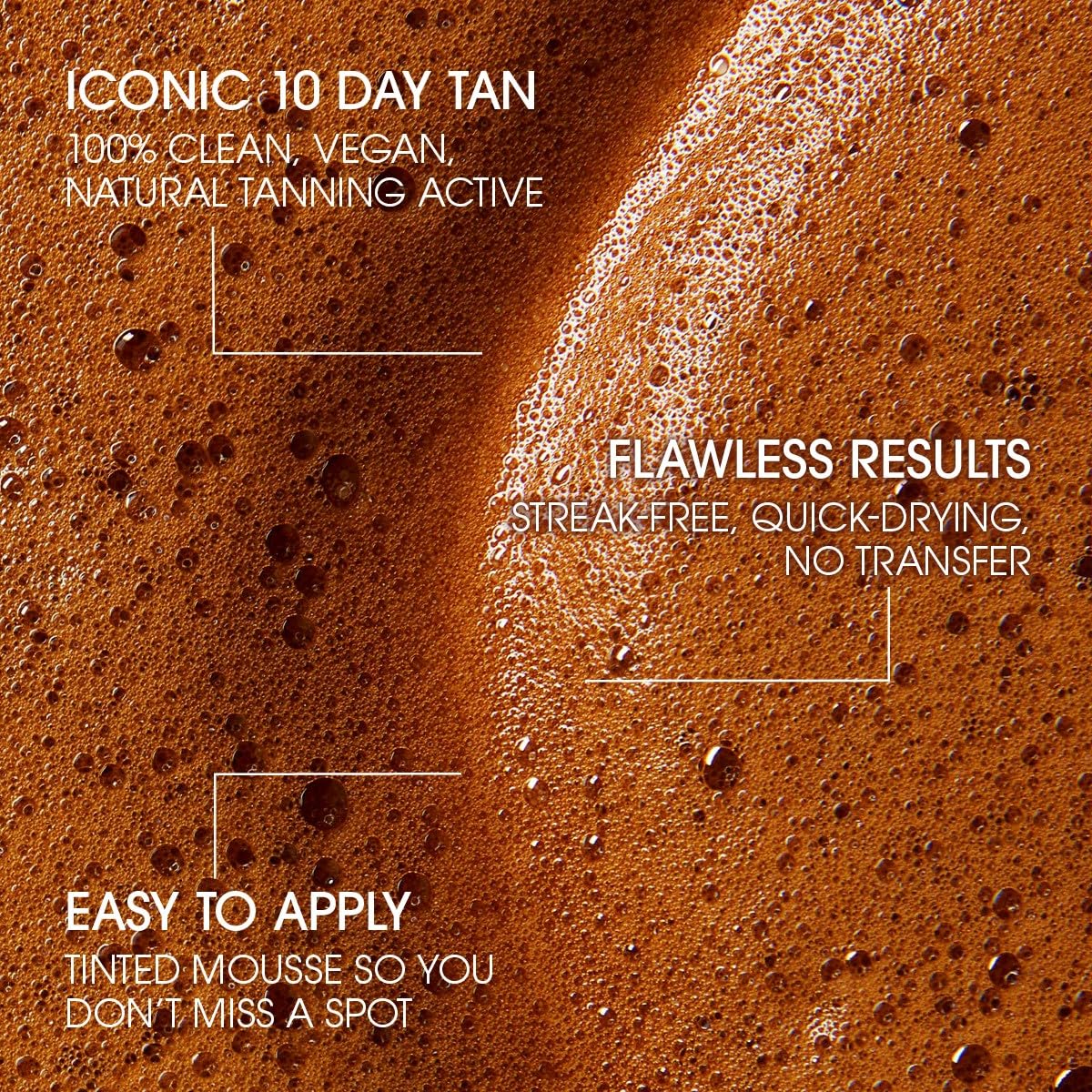 Travel-sized St.Tropez bronzing mousse bottle with applicator mitt