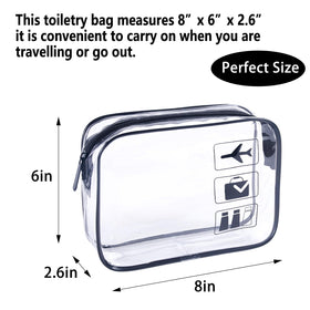 TREALDATE Clear Travel Bags in a travel setting