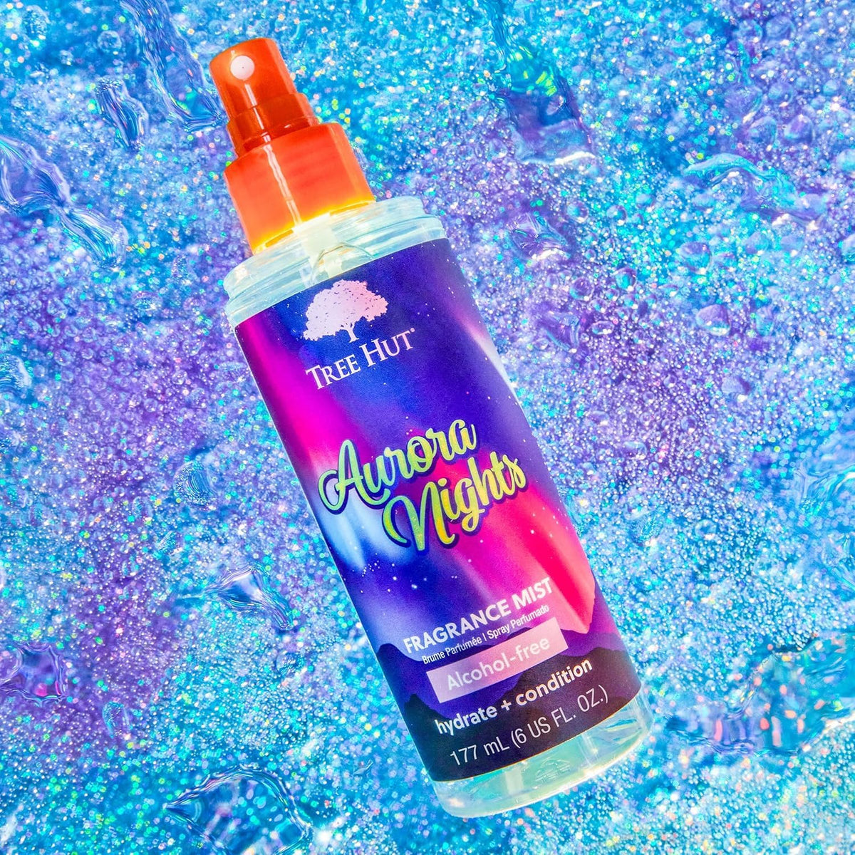 Tree Hut Aurora Nights Fragrance Mist 6 Fl Oz close-up of spray nozzle