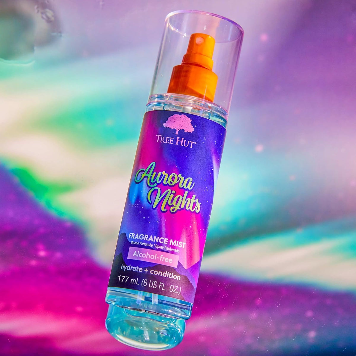 Tree Hut Aurora Nights Fragrance Mist 6 Fl Oz side view