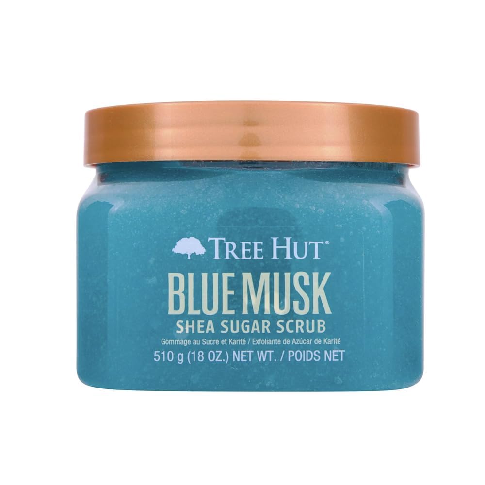Tree Hut Blue Musk Body Scrub 18 Oz front view