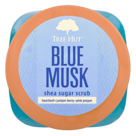 Tree Hut Blue Musk Body Scrub 18 Oz packaging