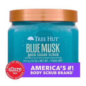 Tree Hut Blue Musk Body Scrub texture close-up