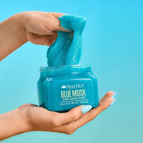Tree Hut Blue Musk Body Scrub with natural ingredients