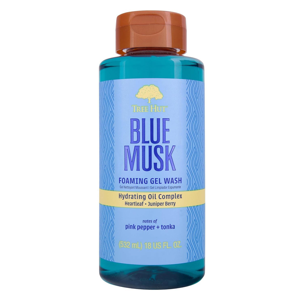 Tree Hut Blue Musk Body Wash 18 Fl Oz front view