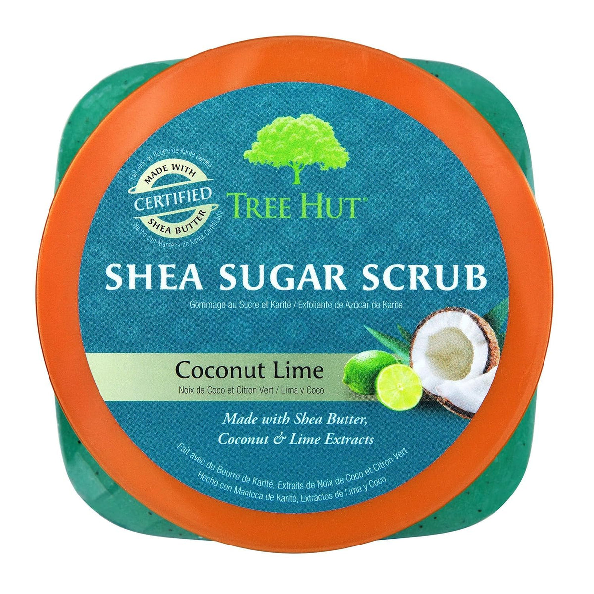 Tree Hut Coconut Lime Body Scrub 600g packaging