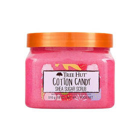 Tree Hut Cotton Candy Body Scrub 600g front view with packaging