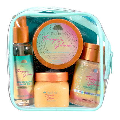 Tree Hut Everything Shower Gift Set Tropic Glow front view