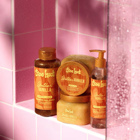 Tree Hut Golden Vanilla Body Scrub with sugar crystals