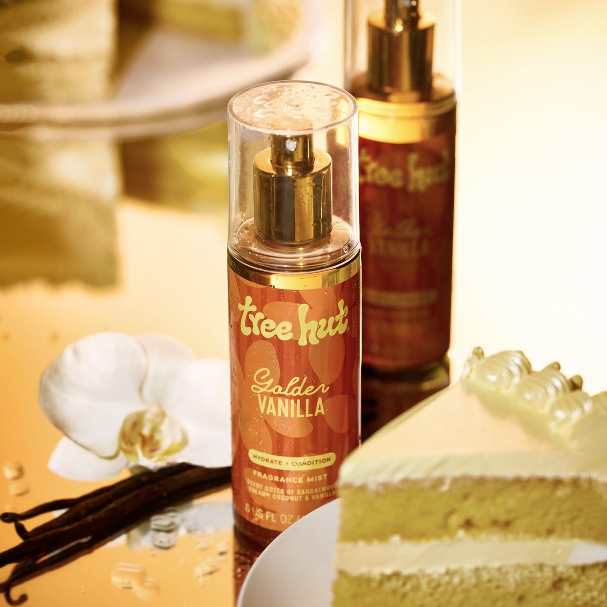Tree Hut Golden Vanilla Mist in lifestyle setting